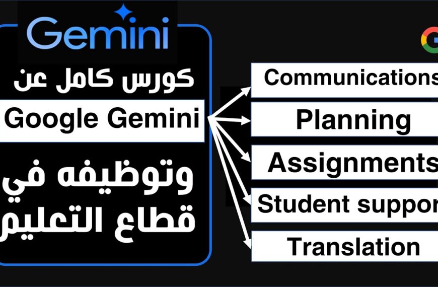 جوجل جيمناي( Gemini ) وتوظيفه في قطاع التعليم (اختبارات –…
