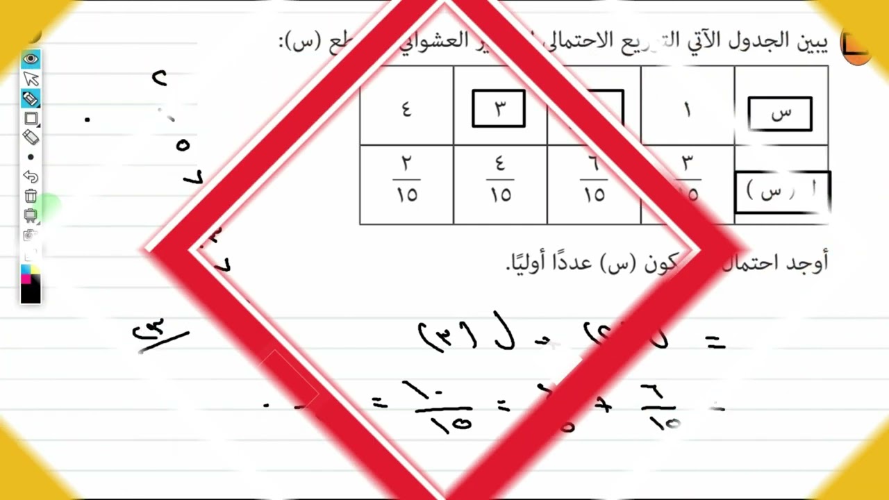 مراجعة الاختبار القصير الثاني رياضيات اساسية 2025/2024 الصف الثاني عشر…