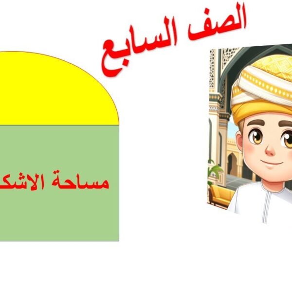 مساحة الاشكال المركبة الصف السابع رياضيات منهج كامبريدج مع حل تمارين كتاب النشاط الجزء الثاني