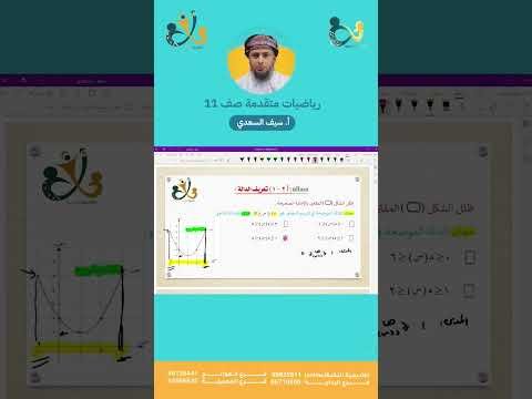 سؤال اختباري في الوحدة الثانية : الدوال في مادة الرياضيات المتقدمة | الصف الحادي عشر |
